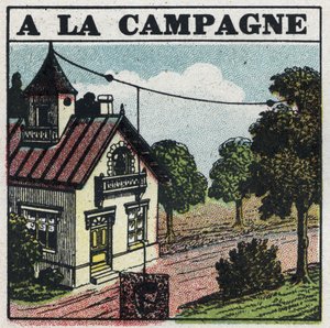 Téléphonie sans fil: à la campagne. Illustration anonyme de 1925. Collection privée. - Anonymous Anonymous