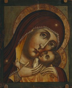 Notre-Dame de Korsun Korsunskaya, 17e siècle - Anonymous Russian icon painter