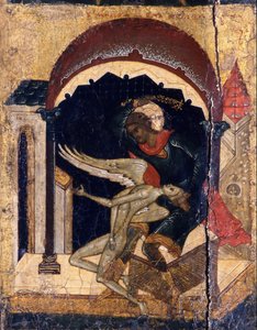 Saint Nicétas vainquant Satan (détail), 16e siècle