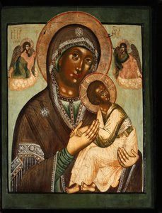 La Mère de Dieu de la Passion Strastnaya, 17e siècle - Anonymous Russian icon painter