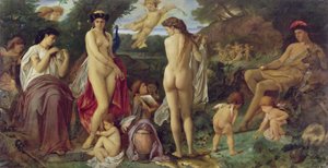 French : Le jugement de Paris The Judgement of Paris - Anselm Feuerbach