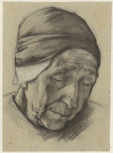 Tête de Jantien Klinker, vue de trois quarts - Anthon Gerhard Alexander van Rappard