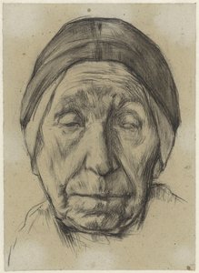 Tête de Jantien Klinker, de face - Anthon Gerhard Alexander van Rappard