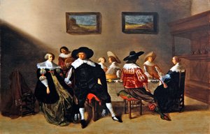 Un petit déjeuner de mariage - Anthonie  Palamedesz