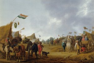 Un camp militaire, 1634 - Anthonie Palamedesz