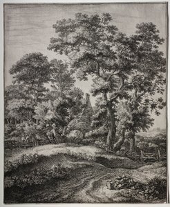 Une mère et trois enfants au repos - Anthonie Waterloo