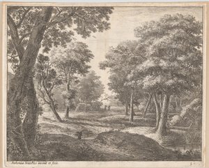Un chemin à travers les bois, 17ème siècle - Anthonie Waterloo