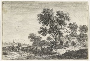 Paysans sur une colline - Anthonie Waterloo