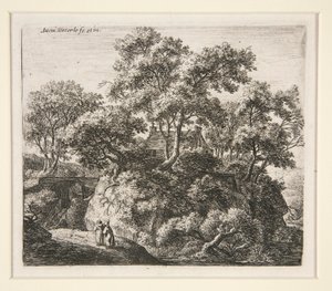 Paysage avec deux ermites