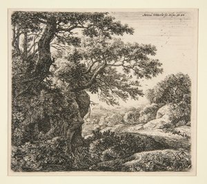 Le Dormeur au bord du chemin - Anthonie Waterloo
