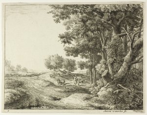 Paysan avec une pelle - Anthonie Waterloo