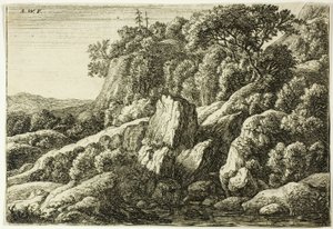 Paysage rocheux - Anthonie Waterloo
