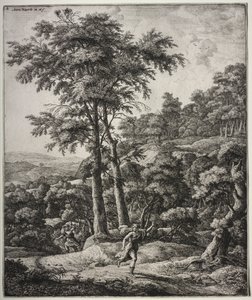 Six grands paysages verticaux avec des scènes des Métamorphoses d