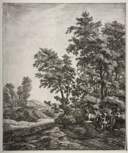 Six grands paysages verticaux avec des scènes des Métamorphoses d