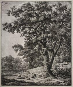 Six grands paysages verticaux avec des scènes des Métamorphoses d
