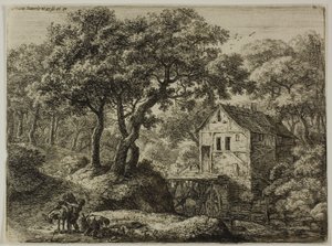 Le moulin dans le bois - Anthonie Waterloo