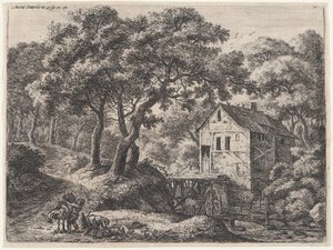 Le Moulin dans les bois, 17ème siècle - Anthonie Waterloo