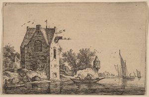 Le poste de garde sur le mur - Anthonie Waterloo