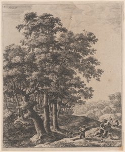 Vénus et Adonis, XVIIe siècle - Anthonie Waterloo