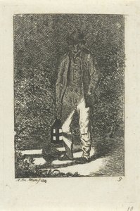 Homme avec une lanterne
