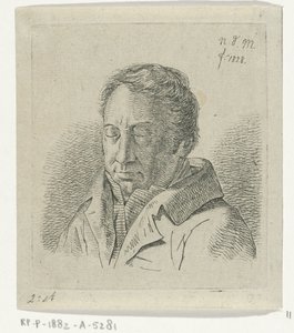 Homme aux yeux fermés