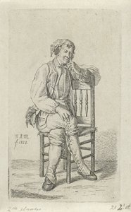Homme sur une chaise - Anthonie Willem Hendrik Nolthenius de Man