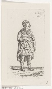 Fille levant sa jupe - Anthonie Willem Hendrik Nolthenius de Man