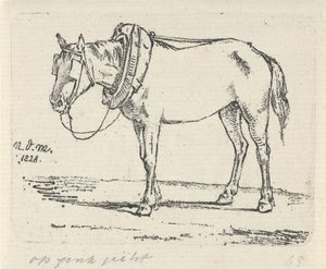 Cheval harnaché - Anthonie Willem Hendrik Nolthenius de Man
