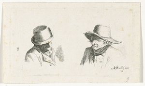Deux hommes avec des chapeaux