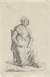 Paysanne assise de Wallonie - Anthonie Willem Hendrik Nolthenius de Man