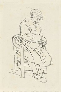 Homme assis dans un fauteuil