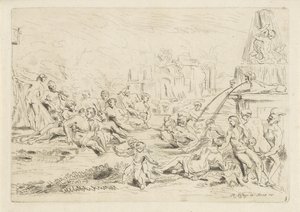 Satyres et nymphes se baignant - Anthonie de Winter