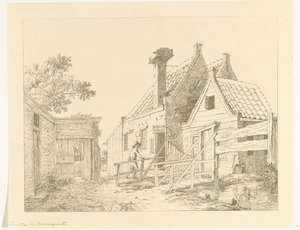 Petit garçon traversant un pont en bois - Anthonie van den Bos