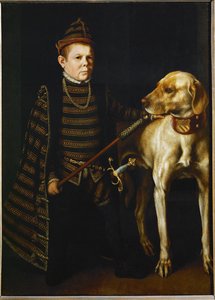 Le nain du cardinal Granvella ... - Anthonis van Dashorst (c.1519-1576/77) Mor
