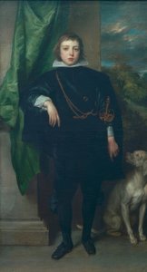 Prince Rupert du Palatinat avec un chien - Anthony van Dyck