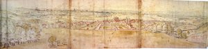 Palais de Greenwich et Londres depuis Greenwich Hill, c.1544