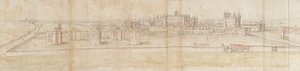 Palais de Hampton Court depuis le Nord, vers 1550-1560 - Anthonis van den Wyngaerde