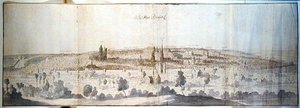 Vue panoramique de Bruxelles - Anthonis van den Wyngaerde