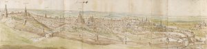 Vue panoramique de Louvain depuis le nord-ouest