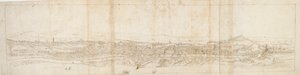 Vue panoramique de Rome depuis Monte Mario, Castel S. Angelo au premier plan