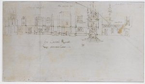 La cour de la fontaine, palais de Hampton Court, vers 1544 - Anthonis van den Wyngaerde