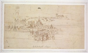 Escaliers de Whitehall, vers 1544 - Anthonis van den Wyngaerde