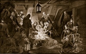 La mort de Nelson, 1805, illustration de 