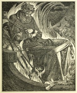 Mort du roi Warwulf, pub. 1915 - Anthony Frederick Augustus Sandys