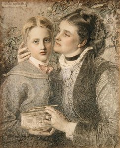 Mme Tom Chappell et son fils - Anthony Frederick Augustus Sandys