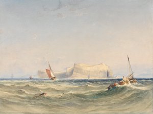Navires au large de Staffa