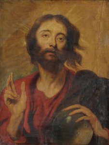 Le Christ comme Sauveur du monde - Anthony van Dyck (after)