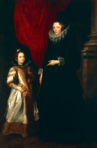 Geronima Brignole Sale avec sa fille - Anthony van Dyck