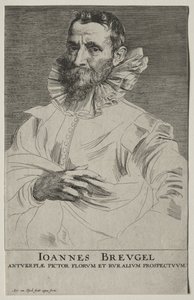 Portrait de Jan Brueghel - Anthony van Dyck