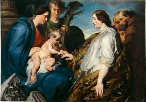 Le mariage mystique de sainte Catherine - Anthony van Dyck